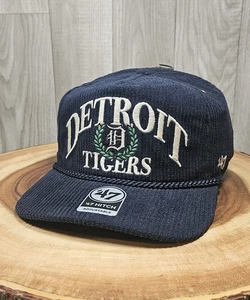 Detroit Tigers Corduroy 47 Brand Golfer Rope SnapBack Adjustable Hat Cap MLB - Picture 1 of 24