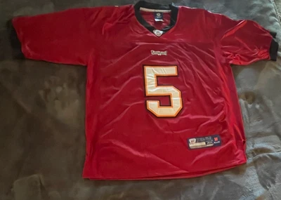 Camiseta de fútbol americano Reebok Josh Freeman #5 Tampa Bay Buccaneers NFL talla 48 Foto 1 de 4