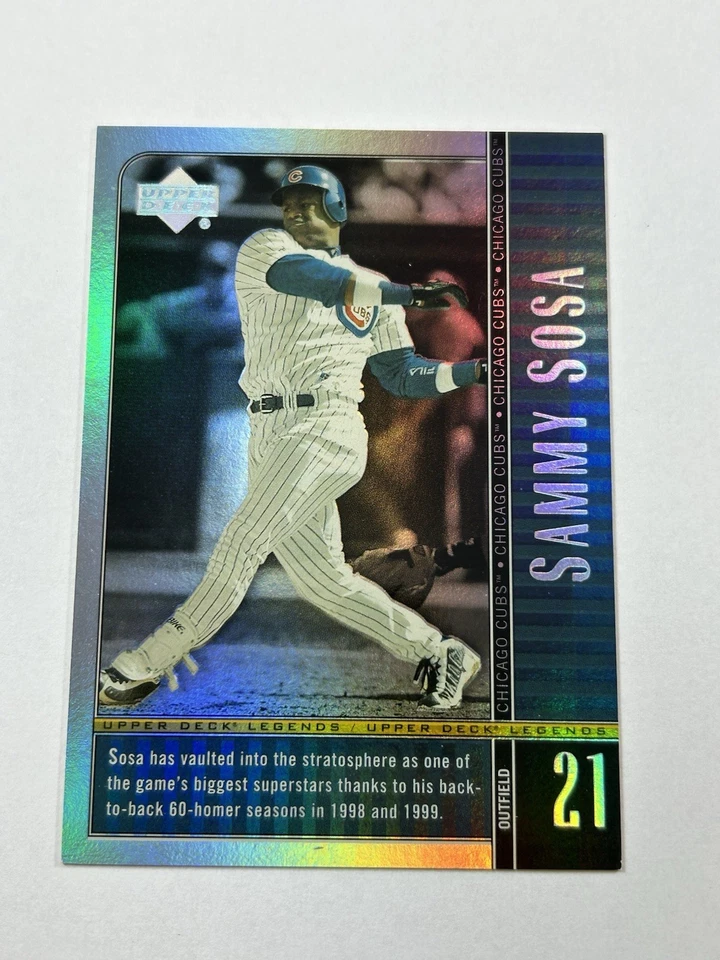 2000 Upper Deck Legends Sammy Sosa Holo Silver /100 Cubs - Image 1 of 2
