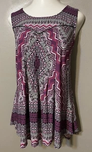 Hermosa Blusa Mujer Roz & Ali ~ 2X ~ Púrpura - Imagen 1 de 2