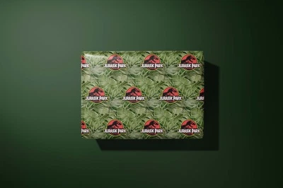 Jurassic Park inspired wrapping paper | Gift Wrap - Dinosaurs - Hand Illustrated - Image 1 of 3
