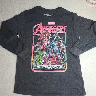 Marvel Avengers Boys Graphic T-Shirt Long Sleeve - Size Extra Large  - Image 1 of 4