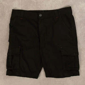 Armani Vintage Jeans Cargo Shorts W34 32 Men's Black Utility - Picture 1 of 7