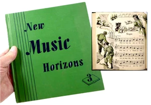 Vintage 1944 "New Music Horizons" Piano Lesson Book #3 Silver Burdett Studies - Picture 1 of 15