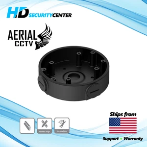 PFA139-B Aluminum Black Junction Box for Mounting Security Network Cameras - Picture 1 of 5