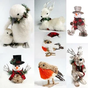 Christmas Figurine Showpieces Xmas Home Office Craft Table Decorations Unique - Picture 1 of 51