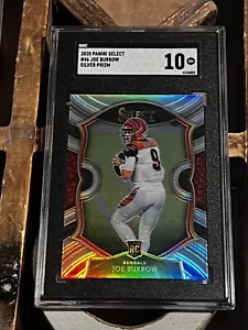 Joe Burrow 2020 Panini Select #46 Rookie Card SILVER PRIZM SGC 10 GEM MINT - Picture 1 of 2