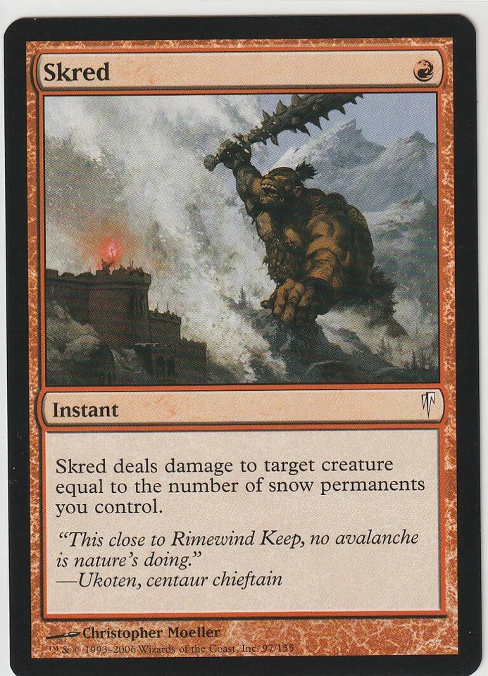 Magic The Gathering Coldsnap - 1x SKRED - NM-M Instant Red Common MTG  - Image 1 of 1