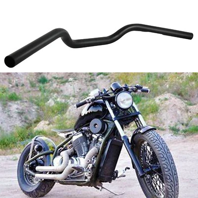 Manillar de arrastre negro mate mate de 1 pulgada para Honda Shadow VLX 600 bobber personalizado Foto 1 de 4