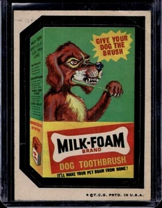 Topps 1973 Wacky Packages Adesivo 4° Serie Spazzolino da Denti in Schiuma di Latte per Cani - Foto 1 di 1
