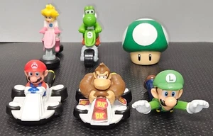 Super Mario Toy Cars Lot Of 5 Mario Donkey Kong McDonald's Peach Yoshi DK Luigi - Picture 1 of 10
