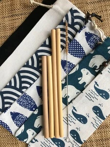 Organic Bamboo Straws for Party & Wedding Favors 20% to Save the Whales - Picture 1 of 17