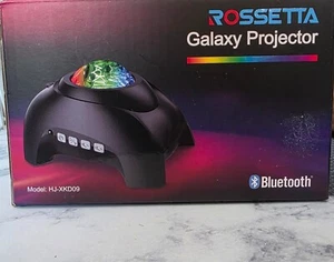 Rossetta Star Galaxy Projector Bedroom Bluetooth Speaker Night Light Black NEW - Picture 1 of 4