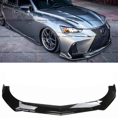 For Lexus es250 es300 es330 es350 Front Bumper Lip Spoiler Splitter Black - Image 1 of 4