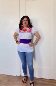 Mexikanischer Webgürtel / Faja Lila - Bild 1 von 4