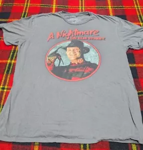 A Nightmare On Elm Street Freddy Krueger T-Shirt Mens Short Sleeve Gray Sz XL - Picture 1 of 5