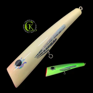 Handmade Popper 23,5cm UV Topwater Jerkbait Hardbait Glider Big Game Trolling GT - Bild 1 von 1