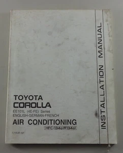 Manual De Instalación Aire Acondicionado Toyota Corolla Serie EE 101 L Año 1995 - Imagen 1 de 1