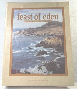 Feast of Eden Cookbook 1994 Junior League Of Monterey County CA Hardback VTG - Imagen 1 de 3