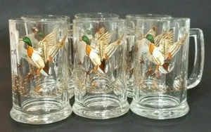 Set Of 6 Goose Mallard Ducks Drinking Mugs With Handle Hunting Prairie 12 oz.VGC - Picture 1 of 8