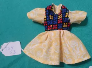 Yellow Dress w Multicolor Bodice for 9"-10" fashion BJD doll TSY53 - Picture 1 of 8