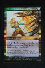 Magic The Gathering MTG HANNA, SHIP'S NAVIGATOR FOIL Invasion LP Lightly Played