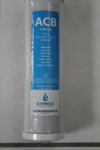 Activated Carbon Block Water Filter Replacement 10" 5 Micron Under Sink Osmosis - Picture 1 of 4