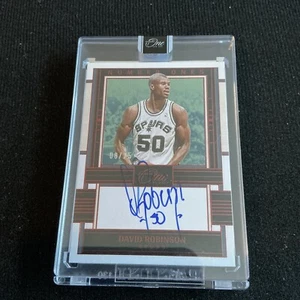 2023-24 Panini One And One David Robinson Número Uno #ONE-DVR Automático Rojo #08/25 - Imagen 1 de 2