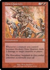CLOSE QUARTERS ~mtg NM Mercadian Masques Unc x1