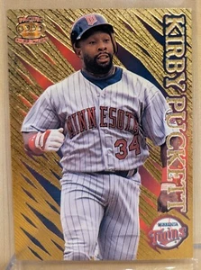 1996 Pacific PRIMS GOLD #117 Kirby Puckett Twins HOF RARE FOIL PARALLEL - Picture 1 of 2