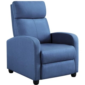 Recliner Sofa  Adjustable Modern Single Reclining Chair Upholstered Sofa  - Picture 1 of 49