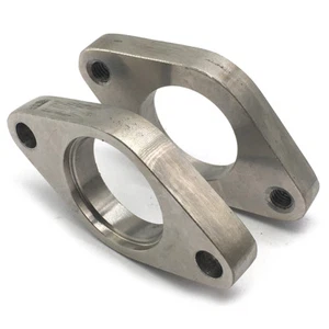New 2X 35/38mm Wastegate T304 Stainless Steel 2 Bolt FLANGE Dump Pipe Discharge - Picture 1 of 5