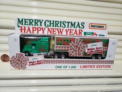 MATCHBOX CY112 Kenworth Cab T600 "MERRY CHRISTMAS" 1994 Transporter 1000 made NB - Image 1 of 4