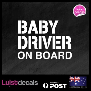 BABY DRIVER ON BOARD 167x120mm Window Car Decals Vinyl Stickers - Picture 1 of 2