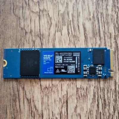 WD BLUE SN570 SSD 500GB M.2 2280 PCIe Gen3 NVMe up to 3500 MB/s read speed - Image 1 of 2