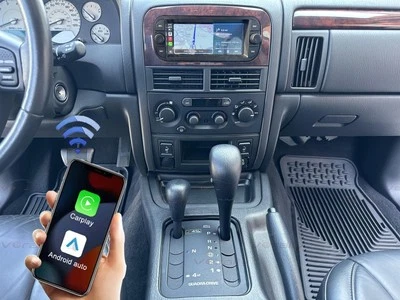 Radio Upgrade For Jeep Grand Cherokee 1999-2004 6.86" Car Android 13 CarPlay GPS Foto 1 de 4