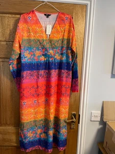 Mehrfarbiges Strandkleid, Designed in California - Bild 1 von 4