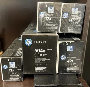 HP Toner Bundle 12A-3, 504X-1, 49A-1 - Afbeelding 1 van 2