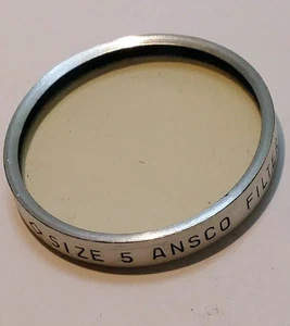Ansco UV glass lens Filter 30mm OD drop in series V #5 UV16 clear - Picture 1 of 8