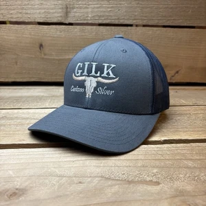 Gilk Custom Silver Jewelry Blue Snapback Outdoor Trucker Mütze Cap - Bild 1 von 8
