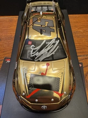 2025 Tyler Reddick #45 Jordan Unbannable Gold Elite 1/24 DIN 3 Diecast AUTO - Image 1 of 4