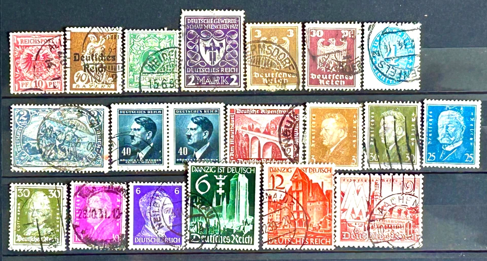 German Stamps - Lot of 20 stamps used nice /416 - Image 1 of 1