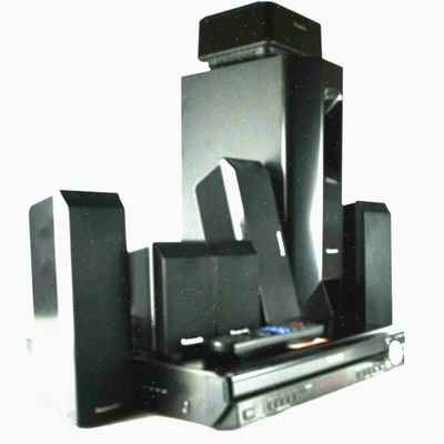 Panasonic SA-PT753 5-Disc CD/DVD Player & 5.1 Home Theater Receiver Speakers - Image 1 of 4