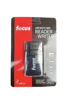 Focus USB 2.0 Multi Lector y Grabador de Tarjetas PC y Mac - NUEVO Foto 1 de 2