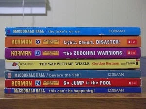 Complete Set of 7 Macdonald Hall PBs - Gordon Korman - Bruno and Boots Series - Picture 1 of 2