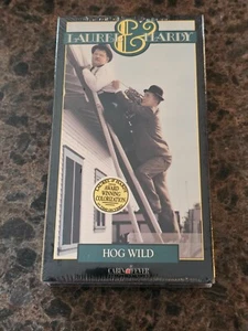 BRAND NEW Laurel & Hardy's Hog Wild (VHS; 1992) RARE Sealed OOP Watermarks - Picture 1 of 6