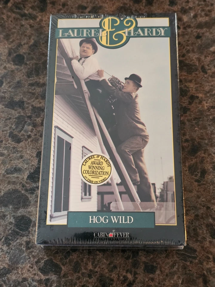BRAND NEW Laurel & Hardy's Hog Wild (VHS; 1992) RARE Sealed OOP Watermarks - Image 1 of 4