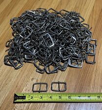 Boucles de ceinture vintage plaines - 234 neuves Oldstock 1,5 pouces acier chrome 4 lbs+