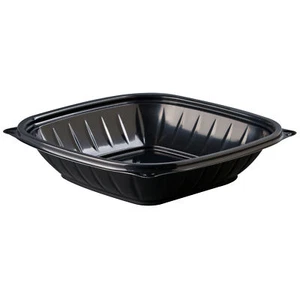 Dart B32SB 32 oz Black PP Square Bowl (Case of 252) - Picture 1 of 1