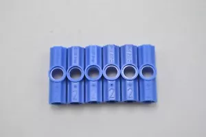 LEGO 6 x Verbinder blau Blue Technic Axle and Pin Connector Angled #2 32034 - Bild 1 von 2
